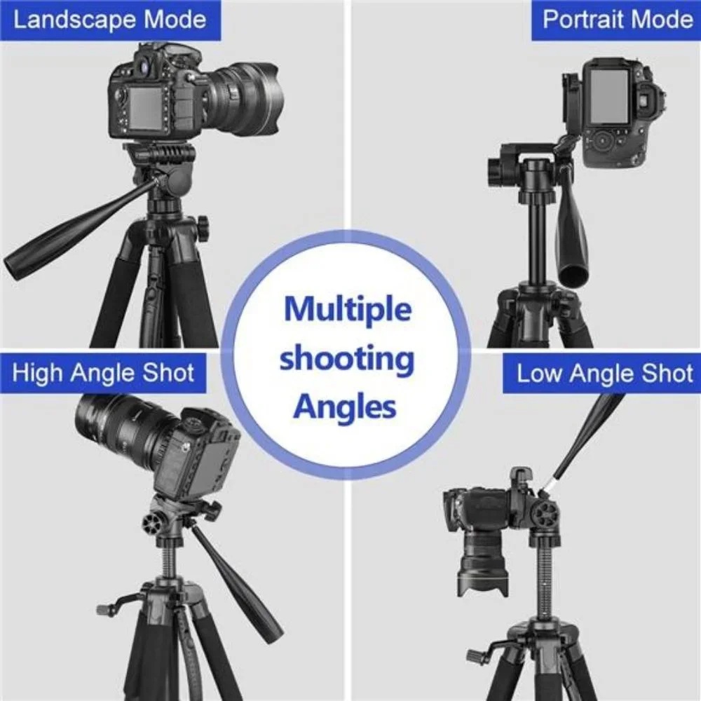 74’’ Camera Tripod with Travel Bag,Cell Phone Tripod with Wireless Remote